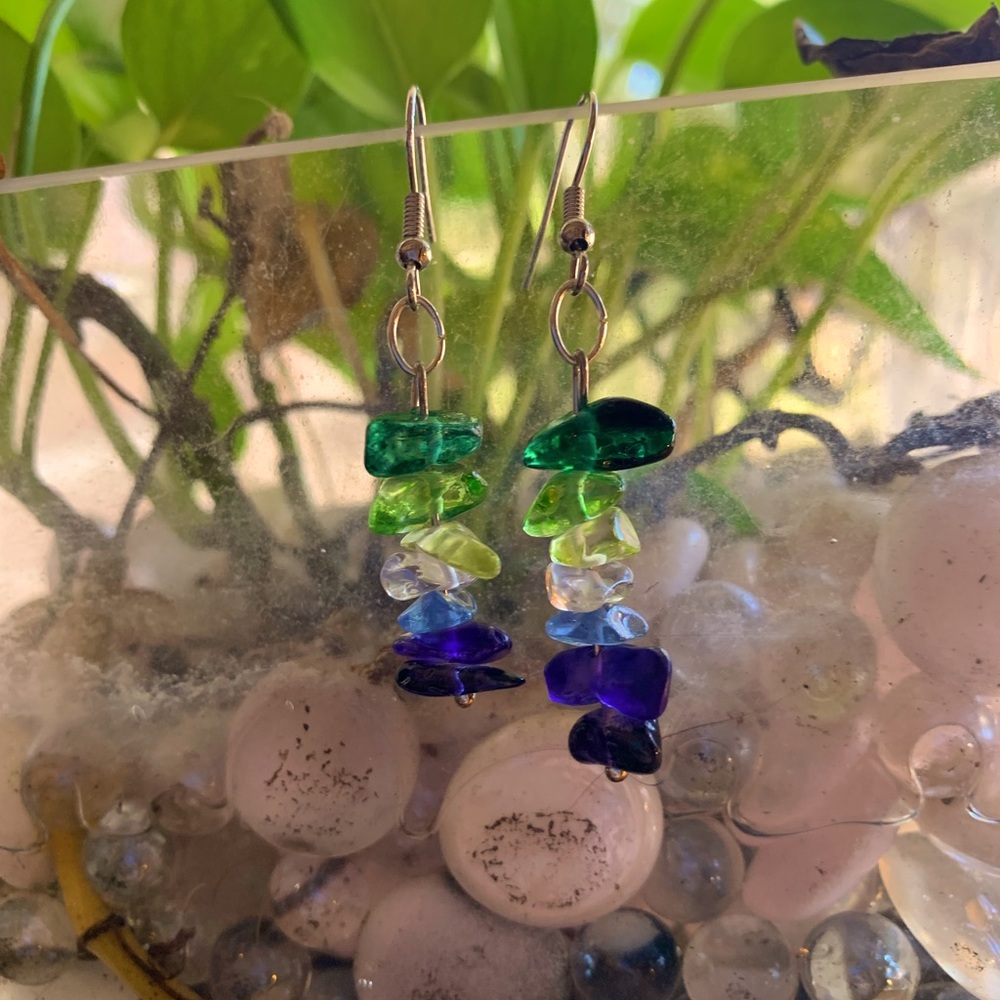 Gay pride earrings